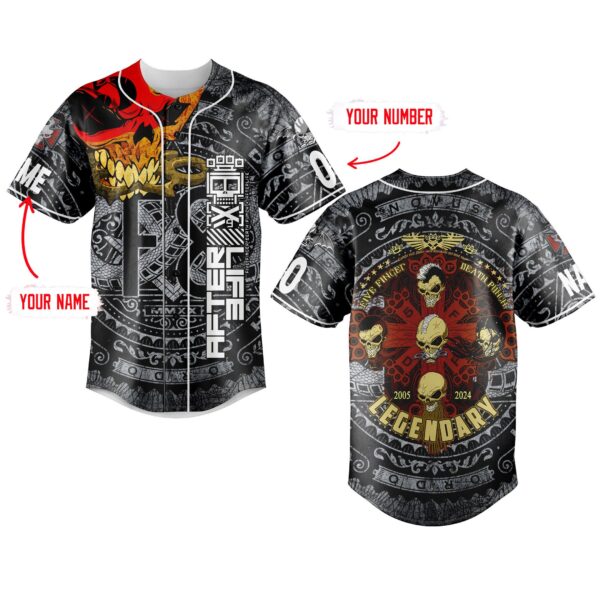 Five Finger Death Punch Baseball Jersey For Men Women And Kids Gift for Fans