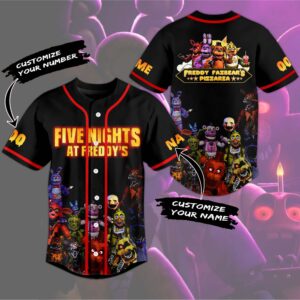 Five Nights at Freddy Baseball Jersey For Men Women And Kids Gift for Fans