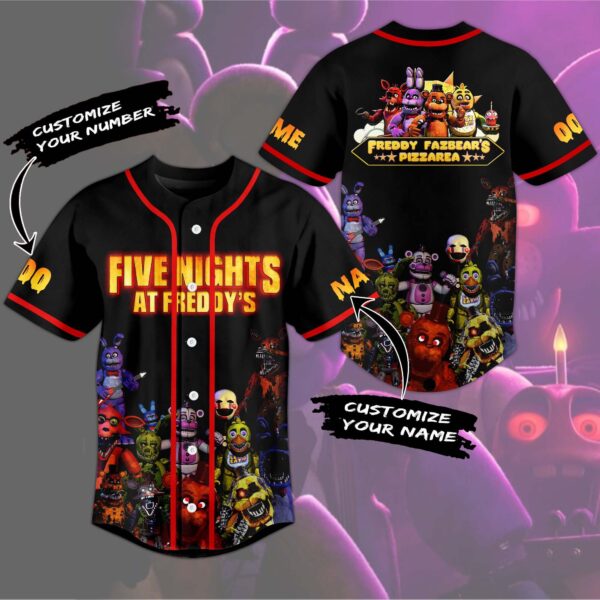 Five Nights at Freddy Baseball Jersey For Men Women And Kids Gift for Fans