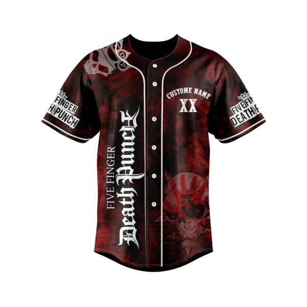 Five Finger Death Punch Baseball Jersey For Men Women And Kids Gift for Fans