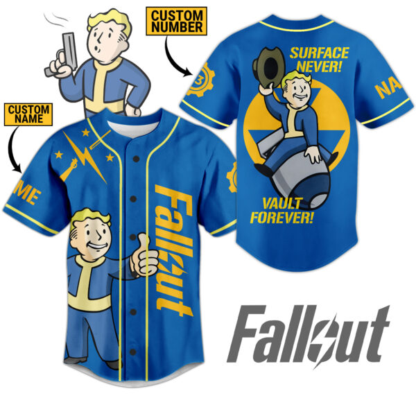 Fallout Baseball Jersey For Men Women And Kids Gift for Fans