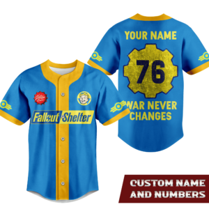 Fallout Shelter War Never Changes Baseball Jersey For Men Women And Kids Gift for Fans