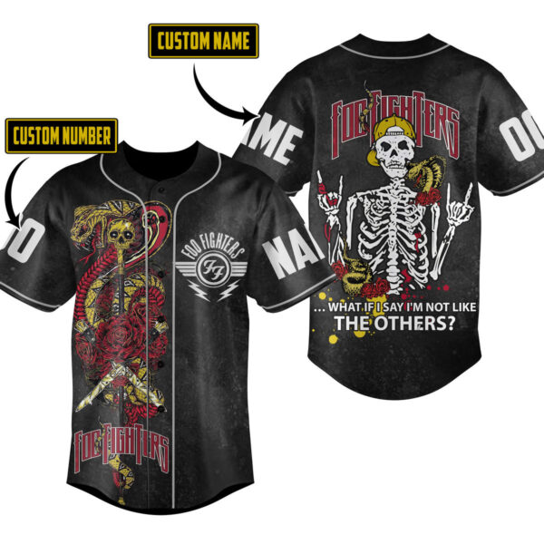 Foo Fighters Baseball Jersey For Men Women And Kids Gift for Fans