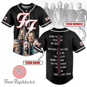 Foo Fighters Baseball Jersey For Men Women And Kids Gift for Fans