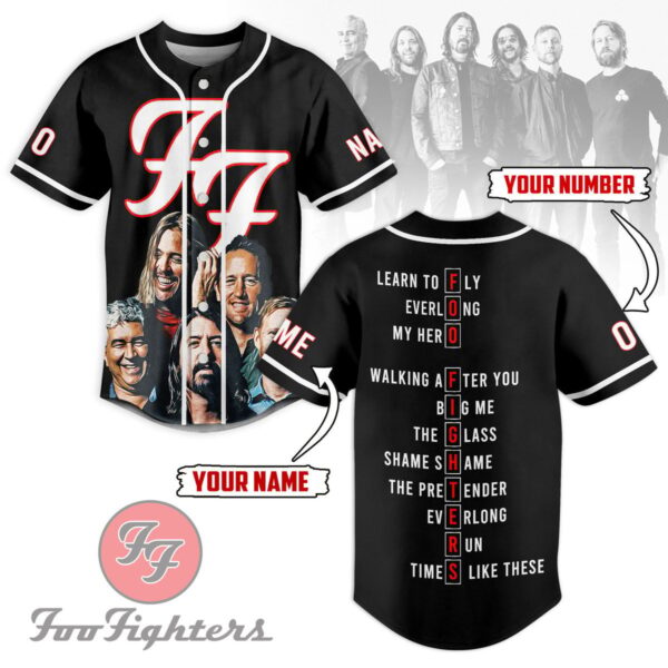 Foo Fighters Baseball Jersey For Men Women And Kids Gift for Fans