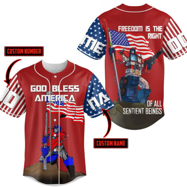 God Bless Baseball Jersey For Men Women And Kids Gift for Fans