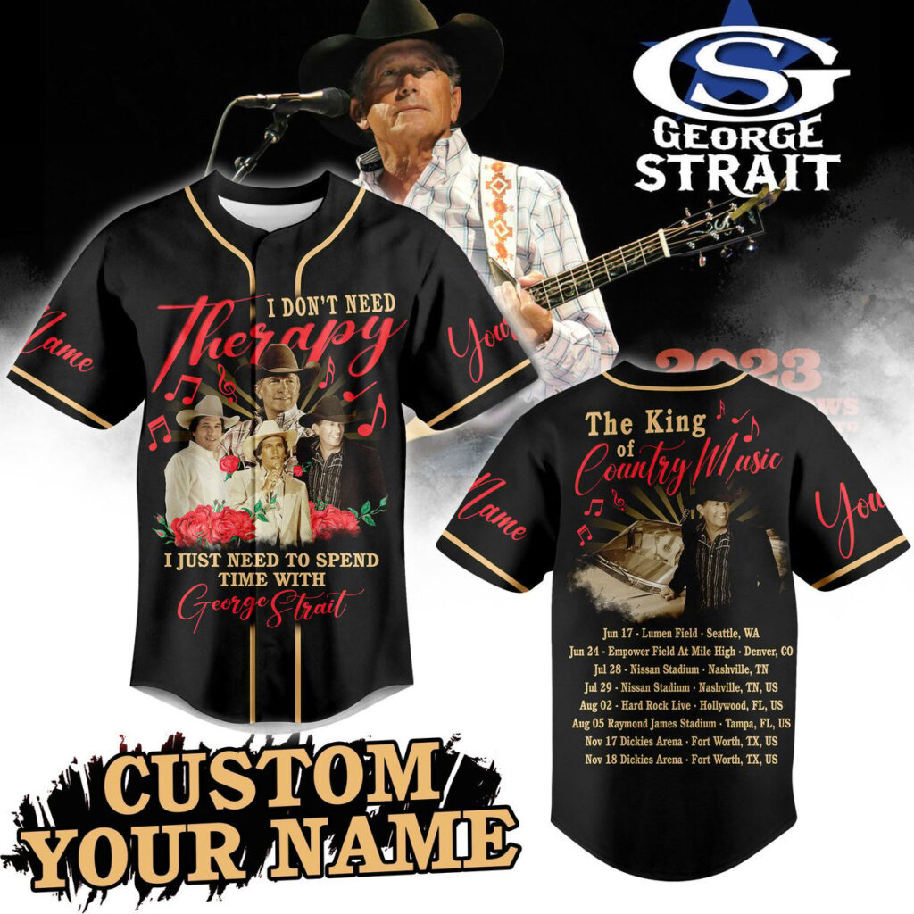 George Strait Baseball Jersey For Men Women And Kids Gift for Fans George Strait Baseball Jersey For Men Women And Kids Gift for Fans