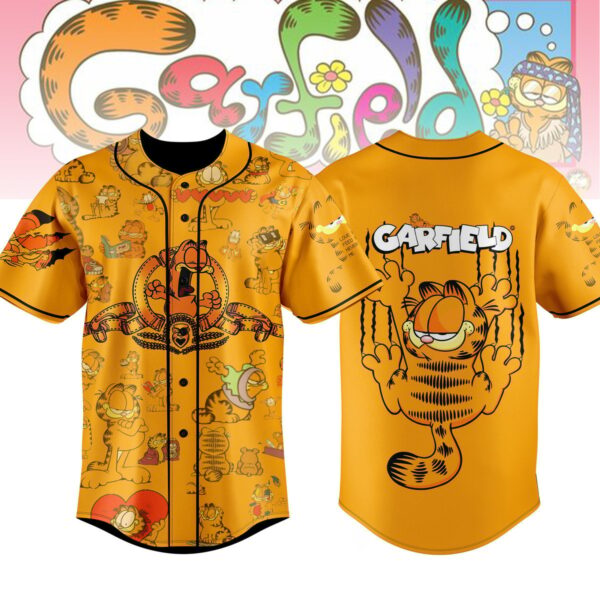 Garfield Baseball Jersey For Men Women And Kids Gift for Fans