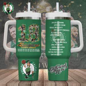 Boston Celtics 40oz Stanley Tumbler - Gift for Fans - Gift for Fans