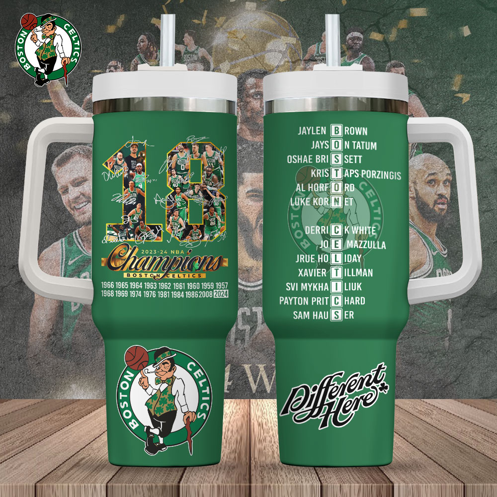 Boston Celtics 40oz Stanley Tumbler – Gift for Fans – Gift for Fans Boston Celtics 40oz Stanley Tumbler – Gift for Fans – Gift for Fans