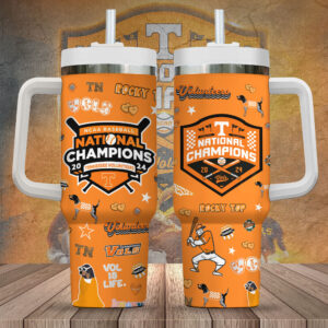 Tennessee Volunteers Baseball 40oz Stanley Tumbler - Gift for Fans - Gift for Fans