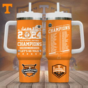 Tennessee Volunteers Baseball 40oz Stanley Tumbler - Gift for Fans - Gift for Fans