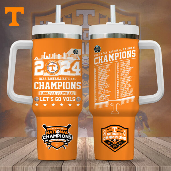 Tennessee Volunteers Baseball 40oz Stanley Tumbler – Gift for Fans – Gift for Fans