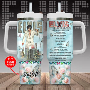 Personalized Elvis Presley 40oz Stanley Tumbler - Gift for Fans - Gift for Fans