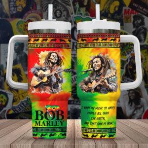 Bob Marley 40oz Stanley Tumbler - Gift for Fans - Gift for Fans