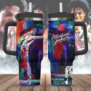 Michael Jackson 40oz Stanley Tumbler – Gift for Fans