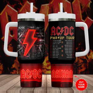Personalized AC/DC 40oz Stanley Tumbler – Gift for Fans 6538