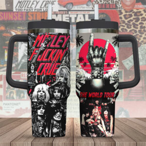 Mötley Crüe 40oz Stanley Tumbler – Gift for Fans 4227