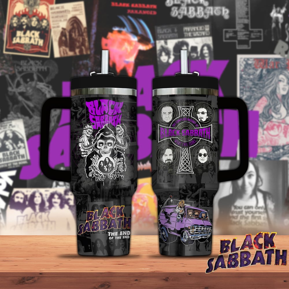 Black Sabbath 40oz Stanley Tumbler – Gift for Fans 4226 Black Sabbath 40oz Stanley Tumbler – Gift for Fans 4226