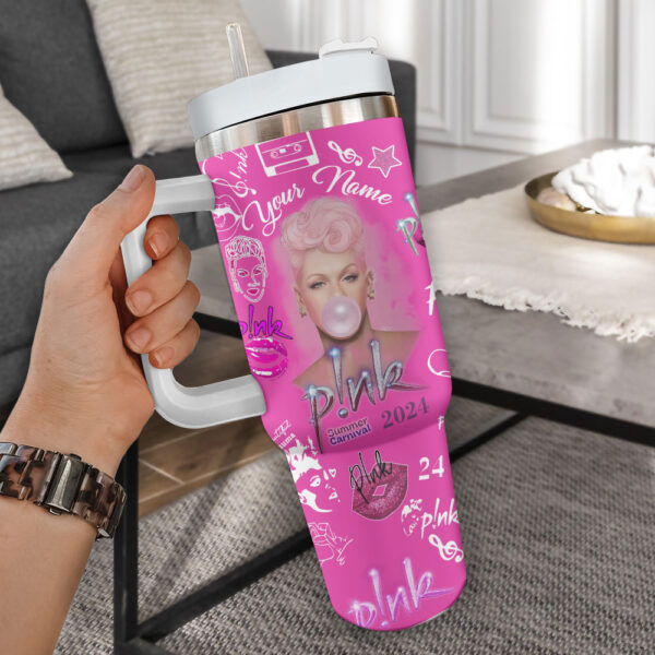 Personalized P!nk 40oz Stanley Tumbler – Gift for Fans 4130