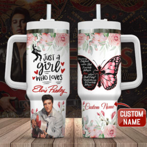 Personalized Elvis Presley 40oz Stanley Tumbler – Gift for Fans 4125