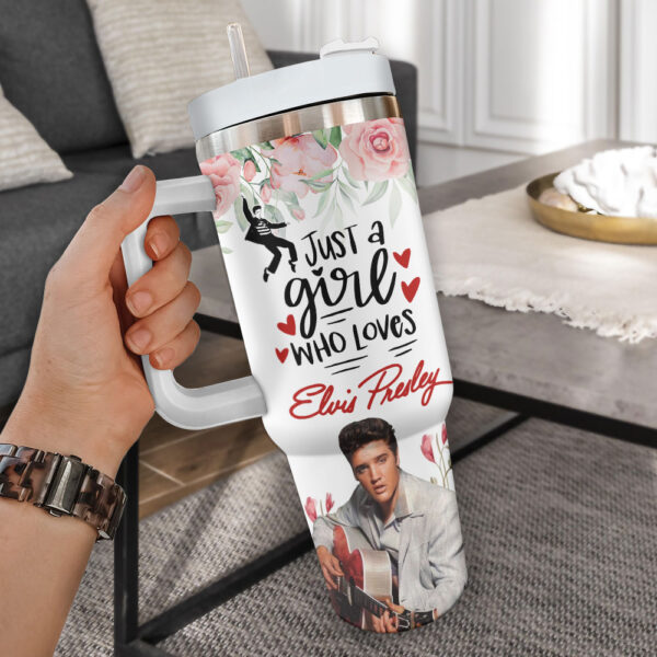 Personalized Elvis Presley 40oz Stanley Tumbler – Gift for Fans 4125
