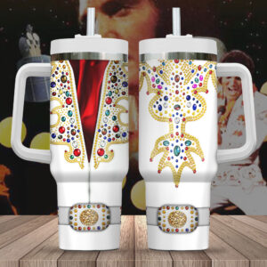 Elvis Presley 40oz Stanley Tumbler – Gift for Fans 3766