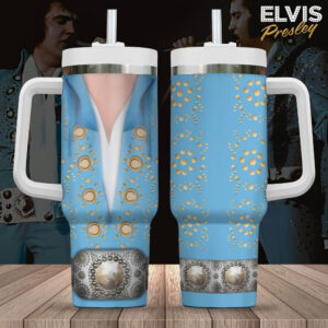Elvis Presley 40oz Stanley Tumbler - Gift for Fans - Gift for Fans