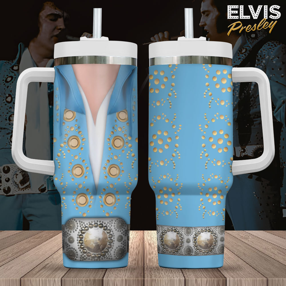 Elvis Presley 40oz Stanley Tumbler – Gift for Fans – Gift for Fans Elvis Presley 40oz Stanley Tumbler – Gift for Fans – Gift for Fans