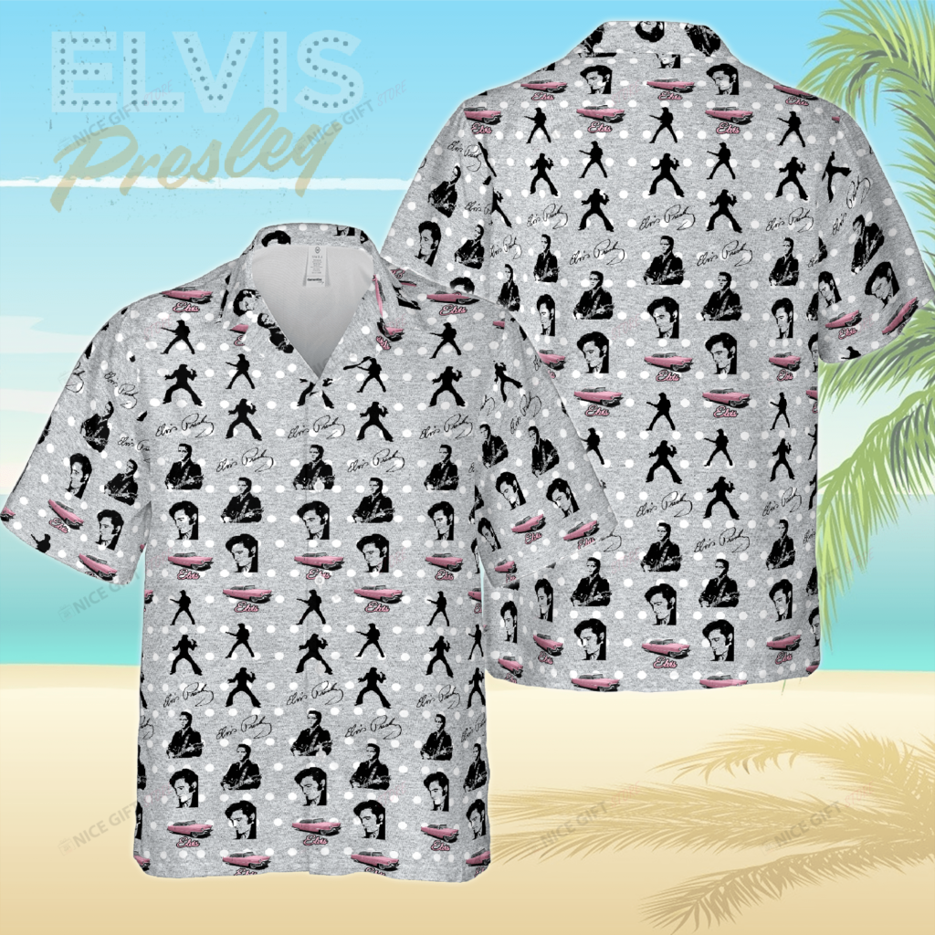 Elvis Presley Hawaiian 3D Shirt Gift for Men Women Elvis Presley Hawaiian 3D Shirt Gift for Men Women