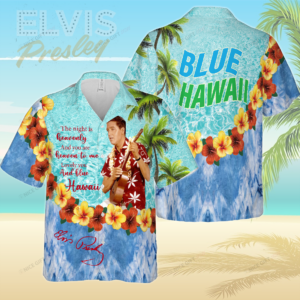 Elvis Presley Blue Hawaiian 3D Shirt  Gift for Men Women