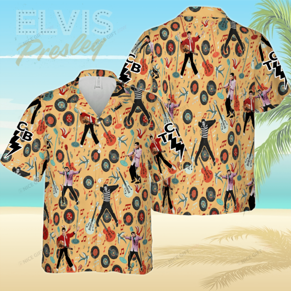 Elvis Presley Hawaiian 3D Shirt  Gift for Men Women