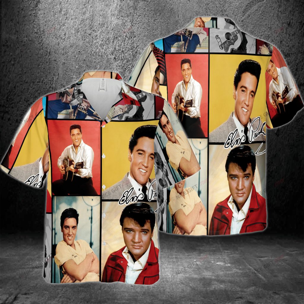 Elvis Presley Hawaiian 3D Shirt Gift for Men Women Elvis Presley Hawaiian 3D Shirt Gift for Men Women