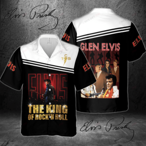 Glen Elvis Hawaiian 3D Shirt  Gift for Men Women