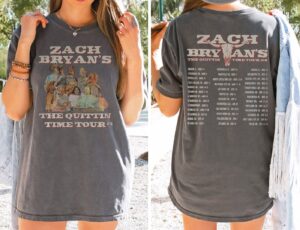Zach Bryan Quittin Time Tour 2024 T-Shirt: Country Music Merch 1
