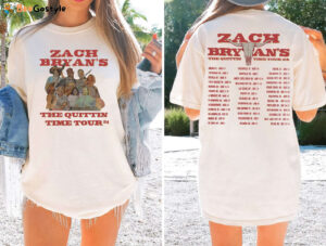 Zach Bryan Quittin Time Tour 2024 T-Shirt: Country Music Merch