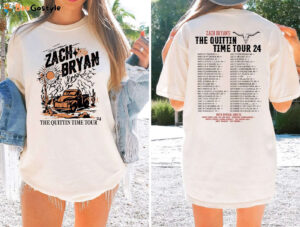Zach Bryan Quittin Time Tour 2024 T-Shirt: Official Merch for Zach Bryan Fans