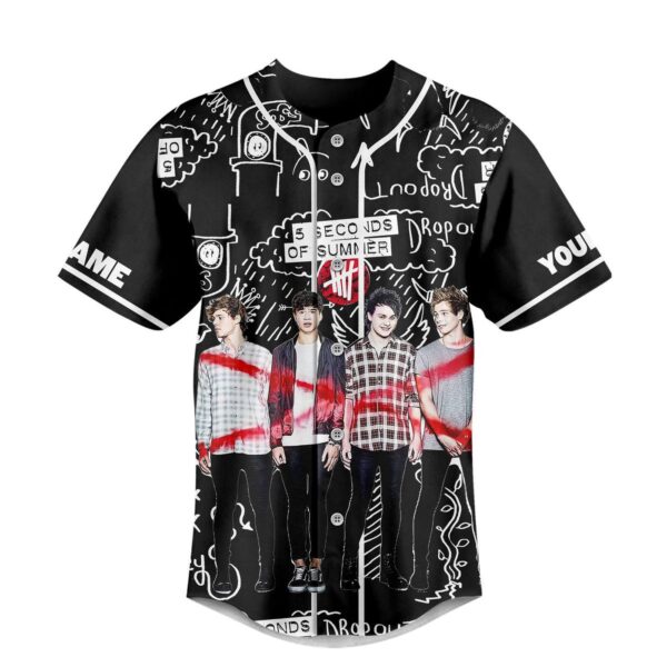5 Seconds Of Summer Baseball Jersey For Men Women And Kids Gift for Fans