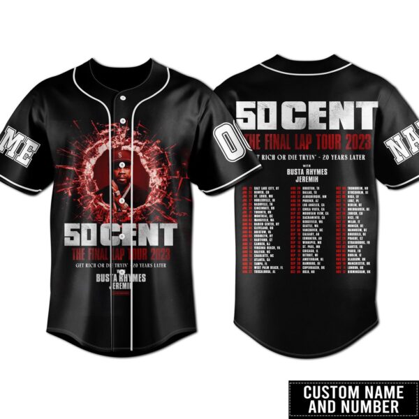 50 Cent Baseball Jersey For Men Women And Kids Gift for Fans