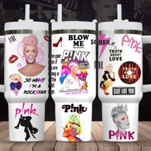 P!nk 40oz Stanley Tumbler – Gift for Fans 2065