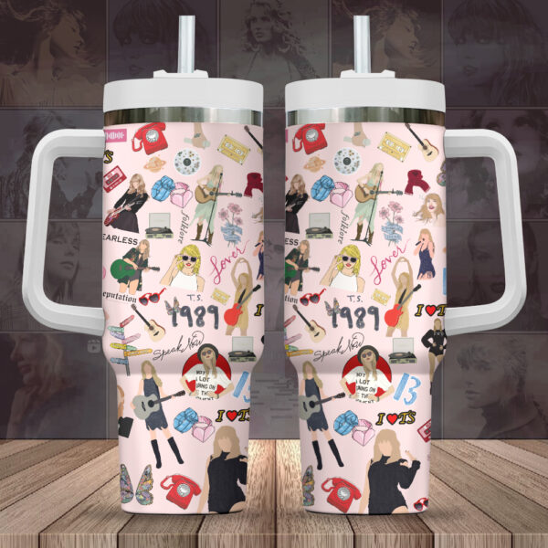 Taylor Swift 40oz Stanley Tumbler – Gift for Fans 5096