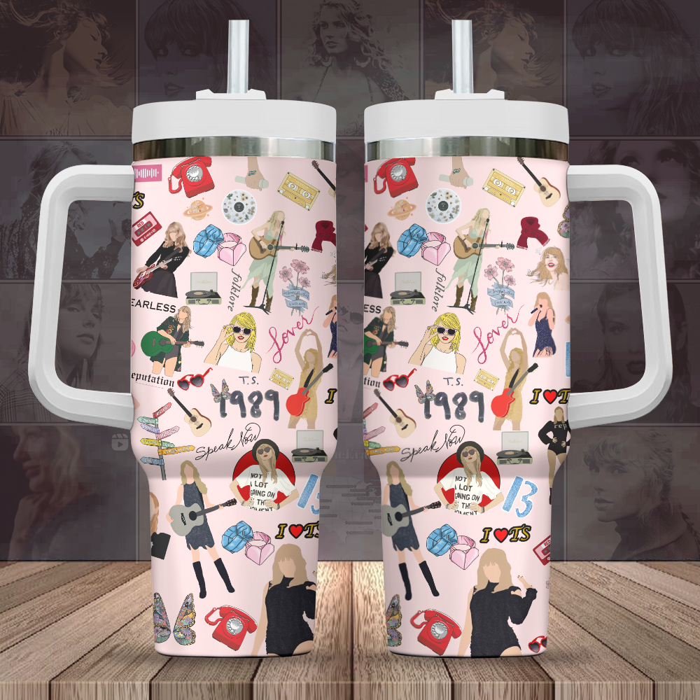 Taylor Swift 40oz Stanley Tumbler – Gift for Fans 5096 Taylor Swift 40oz Stanley Tumbler – Gift for Fans 5096