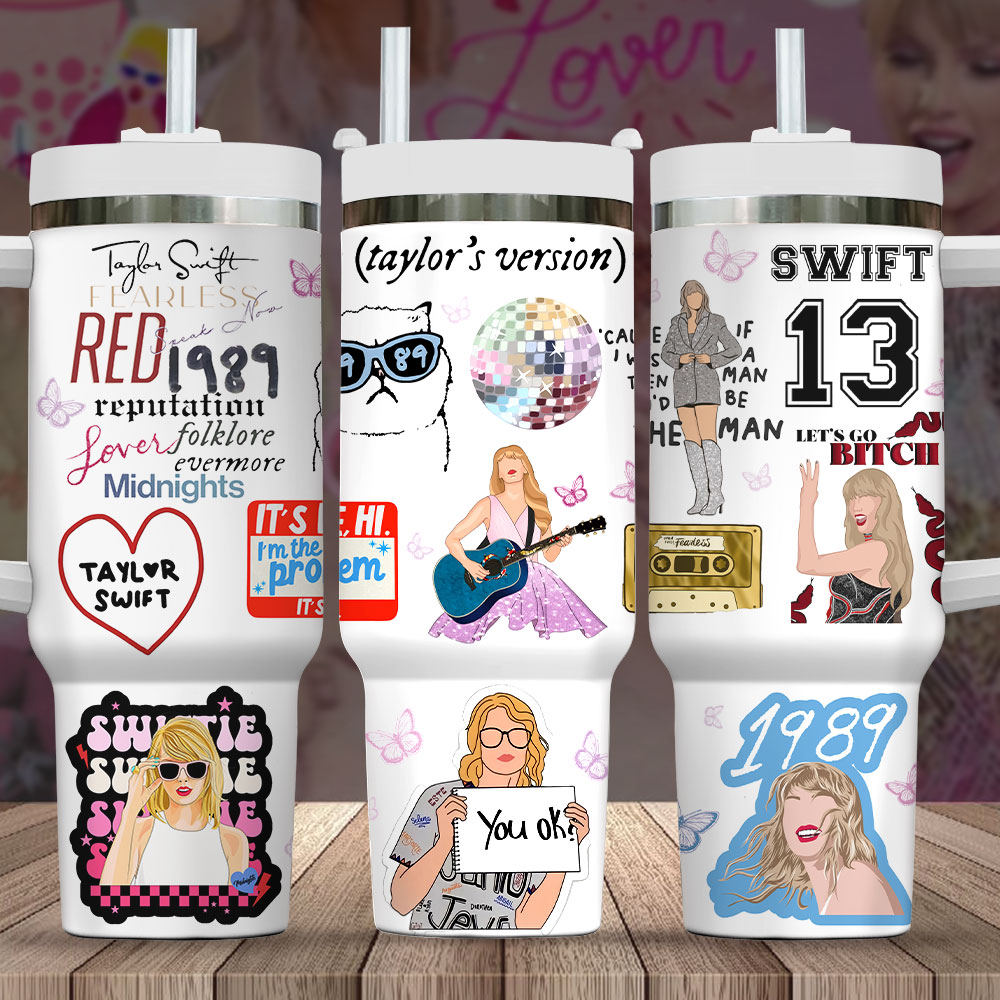 Taylor Swift 40oz Stanley Tumbler – Gift for Fans 2064 Taylor Swift 40oz Stanley Tumbler – Gift for Fans 2064