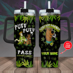 Personalized Weed x Scooby-Doo 40oz Stanley Tumbler – Gift for Fans 1918