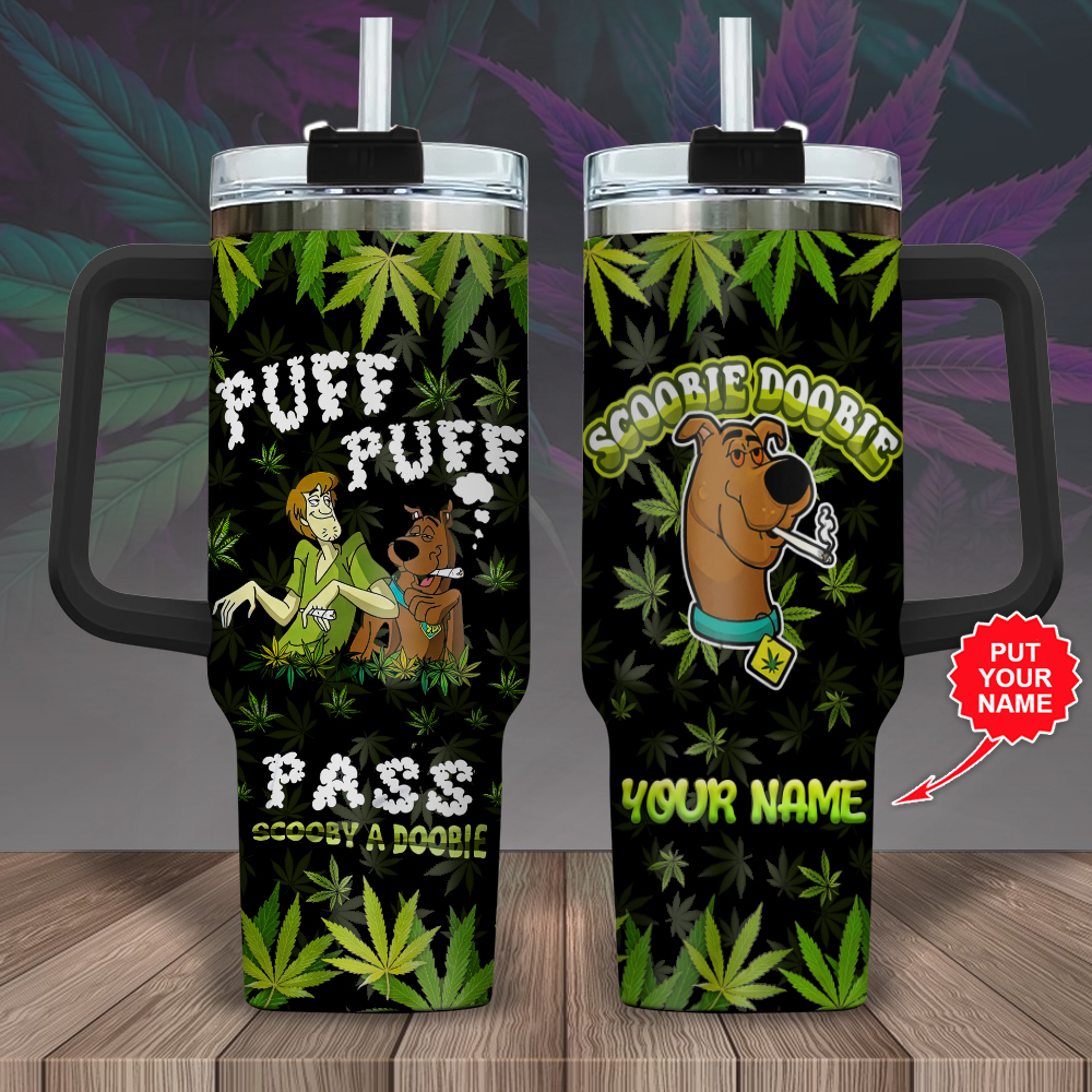 Personalized Weed x Scooby-Doo 40oz Stanley Tumbler – Gift for Fans 1918 Personalized Weed x Scooby-Doo 40oz Stanley Tumbler – Gift for Fans 1918