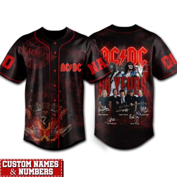 ACDC Baseball Jersey For Men Women And Kids Gift for Fans