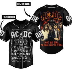 ACDC Rock Band Baseball Jersey For Men Women And Kids Gift for Fans 1