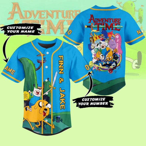 Adventure Time Baseball Jersey For Men Women And Kids Gift for Fans