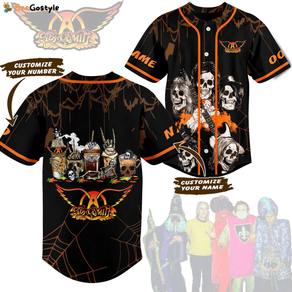 Aerosmith Baseball Jersey For Men Women And Kids Gift for Fans Aerosmith Baseball Jersey For Men Women And Kids Gift for Fans