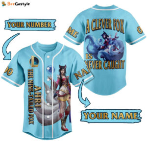 Ahri The Nine-Tailed Fox Baseball Jersey For Men Women And Kids Gift for Fans